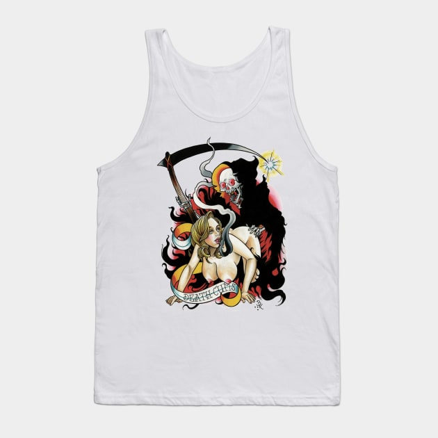 Death Cums Tank Top by Brian Kelly Army